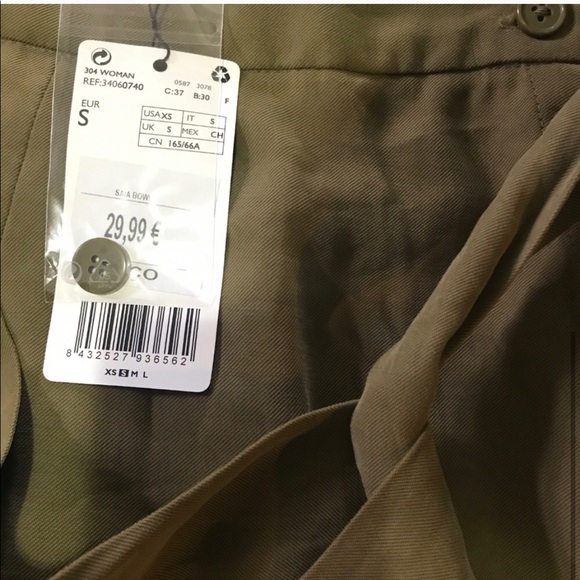 NWT Khaki button down Mango Skirt - Picture 4 of 4